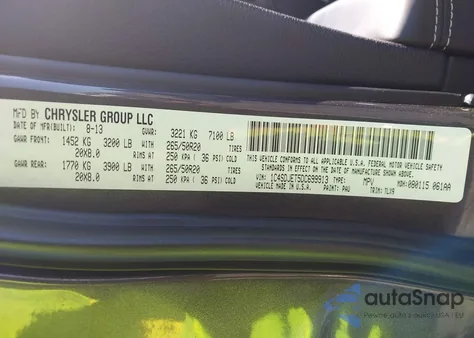 2013 Dodge Durango Citadel from USA, damaged, VIN 1C4SDJET5DC699913